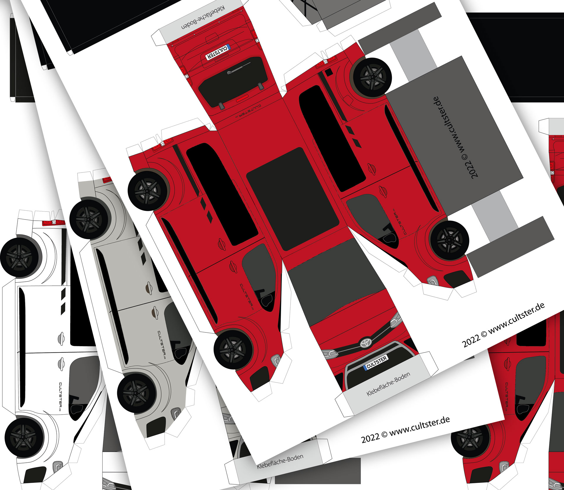 Toyota Crosscamp Papercut Model