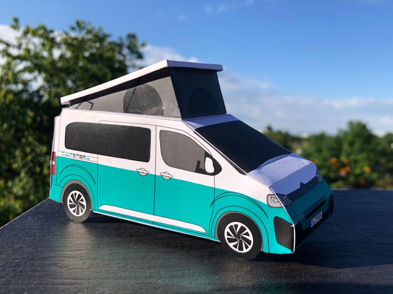 Campster Papiermodell basteln