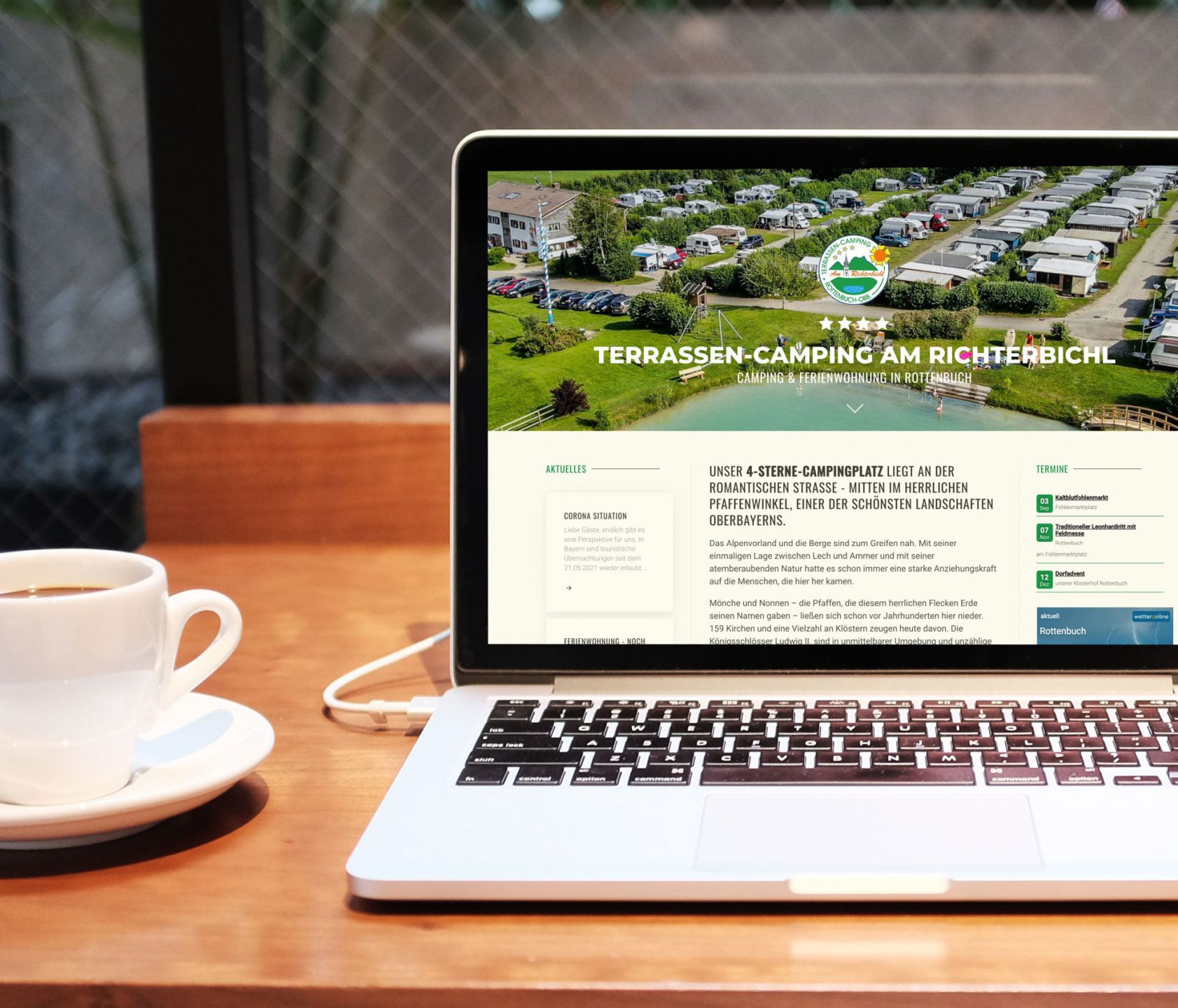 Campingplatz Rottenbuch - Webdesign für bayerische Campingplätze