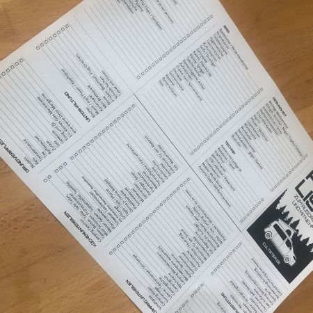 Packliste auf ein DIN A4 Bogen ausdrucken