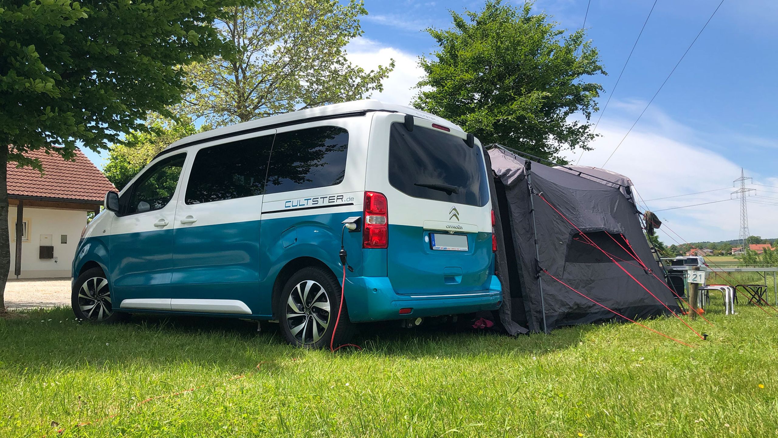 Busvorzelt für den Campster