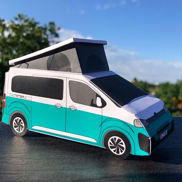 Campster Papiermodell basteln